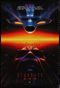 1r1401 STAR TREK VI teaser 1sh 1991 William Shatner, Leonard Nimoy, Stardate 12-13-91!