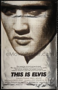 1r1432 THIS IS ELVIS foil 25x40 1sh 1981 Elvis Presley rock 'n' roll biography, portrait of The King!