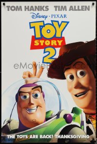 1r1445 TOY STORY 2 advance DS 1sh 1999 Woody, Buzz Lightyear, Disney and Pixar animated sequel!