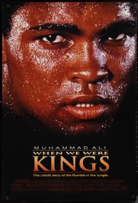 1r1481 WHEN WE WERE KINGS DS 1sh 1997 great super close up of heavyweight boxing champ Muhammad Ali!