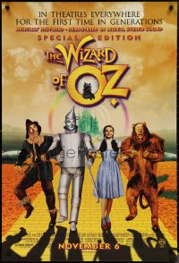 1r1486 WIZARD OF OZ advance DS 1sh R1998 Victor Fleming, Judy Garland all-time classic!