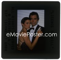 1s0532 LICENCE TO KILL group of 37 Swiss 35mm slides 1989 Timothy Dalton as James Bond, Carey Lowell