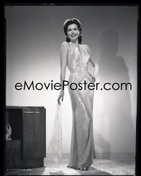 1s0011 ANN MILLER camera original 8x10 negative 1940s full-length Columbia portrait in sexy gown!