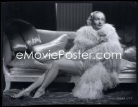 1s0023 CAROLE LOMBARD camera original 8x10 negative 1930s studio portrait w/sexy legs, w/8x10 print!