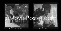 1s0219 DOCTOR ZHIVAGO 2 camera original 2.25x2.25 negatives #3 1965 David Lean candids ON LOCATION!