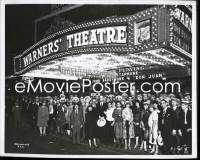 1s0134 DON JUAN 8x10 negative 1926 candid of huge crowd outside theater at the movie's premiere!