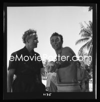 1s0233 DR. NO camera original 2.25x2.25 negative #7 1962 Sean Connery & Ian Fleming ON LOCATION!