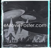 1s0113 EARTH VS. THE FLYING SAUCERS group of 7 8x10 negatives 1956 Ray Harryhausen!