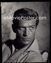 1s0118 GEORGE NADER group of 3 8x10 negatives 1950s great portraits of the handsome leading man!