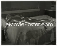 1s0297 GOLDFINGER B+W 8x10 vintage studio transparency 1964 Shirley Eaton painted gold laying on bed!