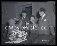 1s0210 HALF-WITS HOLIDAY 4x5 negative 1947 Three Stooges Moe, Larry & Curly, rare, w/ 8x10 print!