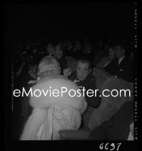 1s0253 HUMPHREY BOGART/MARILYN MONROE camera original 3x3 negative 1953 Marry a Millionaire premiere!