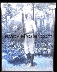 1s0149 JEAN ARTHUR 8x10 negative 1920s great youthful posed portrait in horse riding gear!