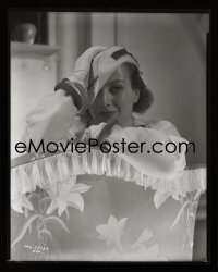 1s0068 JOAN CRAWFORD camera original 8x10 negative 1930s iconic 'look' portrait by Hurrell!