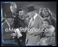 1s0153 KING OF KINGS 8x10 negative 1927 candid of Cecil B. DeMille & D.W. Griffith w/extra actors!