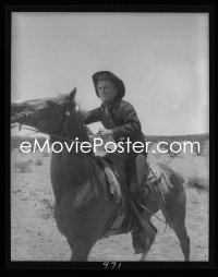 1s0189 LAST SUNSET camera original 4x5 negative 1961 cowboy Kirk Douglas on his horse!