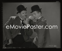 1s0072 LAUREL & HARDY camera original 8x10 negative 1920s signature duo pose at MGM!