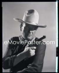 1s0158 MAN WHO SHOT LIBERTY VALANCE 8x10 negative 1962 posed portrait of John Wayne, w/ 8x10 print!