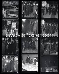 1s0238 RAVEN group of 12 2.25x2.25 negatives 1963 candids of Boris Karloff & Peter Lorre at premiere!