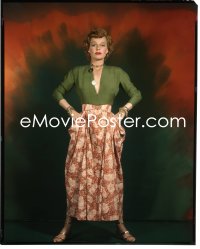 1s0303 ANN SHERIDAN 8x10 transparency 1940s sexy full-length portrait with her hands on her hips!