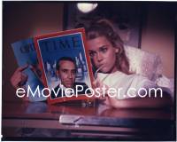 1s0403 ANY WEDNESDAY 8x10 transparency 1966 great close up of Jane Fonda reading Time Magazine!