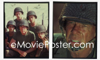 1s0391 BIG RED ONE group of 2 4x5 color transparencies 1980 Lee Marvin, Mark Hamill, Fuller war epic