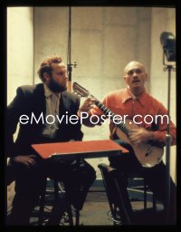 1s0407 BUCCANEER 4x5 transparency 1958 Yul Brynner records a song for the movie soundtrack!