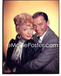 1s0307 CAN-CAN 8x10 transparency 1960 great posed portrait of Frank Sinatra & Shirley MacLaine!