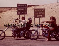 1s0414 EASY RIDER 4x5 transparency 1969 Peter Fonda & Dennis Hopper on motorcycles by Lake Havasu!