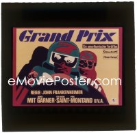 1s0491 GRAND PRIX East German 3x3 transparency 1974 completely different race car driver artwork!