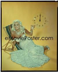 1s0272 JAYNE MANSFIELD group of 4 8x10 transparencies 1963 great portraits of the sexy blonde star!