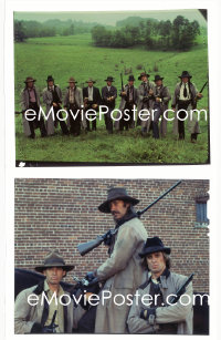 1s0389 LONG RIDERS group of 3 4x5 color transparencies 1980 Walter Hill classic modern western!
