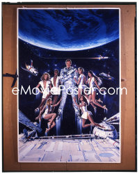 1s0499 MOONRAKER 8x10 art transparency 1979 Roger Moore Amazing unadulterated poster art #1