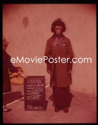 1s0443 PLANET OF THE APES 4x5 transparency 1967 great wardrobe test image of Tiare in full makeup!