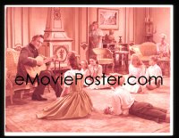 1s0450 SOUND OF MUSIC 4x5 transparency 1965 Andrews watches Plummer play guitar & sing to children!