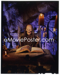 1s0453 TALES FROM THE CRYPT TV 4x5 color transparency 1989 fantastic Crypt-Keeper pose with book!