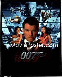 1s0276 TOMORROW NEVER DIES group of 3 8x10 transparencies 1997 Brosnan as James Bond, Hatcher, Yeoh!