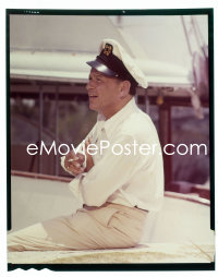 1s0457 TONY ROME 4x5 color transparency 1967 Frank Sinatra on the water!