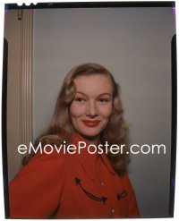 1s0459 VERONICA LAKE camera original 4x5 transparency 1940s great smiling portrait by Jack Albin!