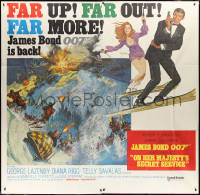 1t0173 ON HER MAJESTY'S SECRET SERVICE int'l 6sh 1970 George Lazenby's only James Bond movie, rare!