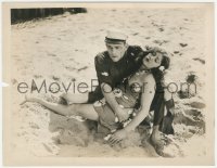 1t2134 ALL THE BROTHERS WERE VALIANT 8x10 still 1923 Lon Chaney & unconscious native girl on beach!