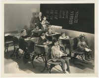 1t2142 BEGINNER'S LUCK candid 8x10 still 1935 Farina, Stymie, Spanky & Our Gang kids in real school!