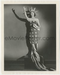 1t2148 BETTY COMPSON 8x10 still 1920s great patriotic posed portrait dressed as Statue of Liberty!