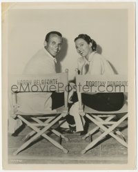 1t2156 BRIGHT ROAD candid 8x10.25 still 1953 Harry Belafonte & Dorothy Dandridge in their chairs!