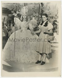 1t2372 WIZARD OF OZ 8x10 still 1939 Judy Garland with Billie Burke as Glinda the Good Witch!