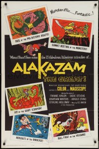 1t0730 ALAKAZAM THE GREAT 1sh 1961 Saiyu-ki, early Japanese fantasy anime, cool artwork!