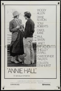 1t0736 ANNIE HALL 1sh 1977 full-length Woody Allen & Diane Keaton in a nervous romance!