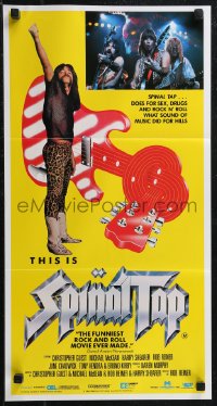 1t0715 THIS IS SPINAL TAP Aust daybill 1985 Rob Reiner rock & roll cult classic, different image!