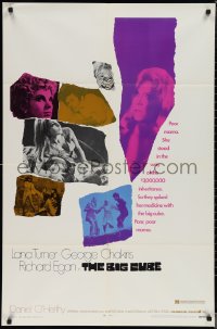 1t0747 BIG CUBE 1sh 1969 super sexy Karin Mossberg, George Chakiris, Lana Turner on LSD!