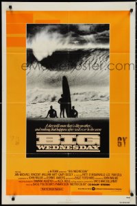 1t0749 BIG WEDNESDAY int'l 1sh 1978 John Milius surfing classic, cool image of surfers on beach!